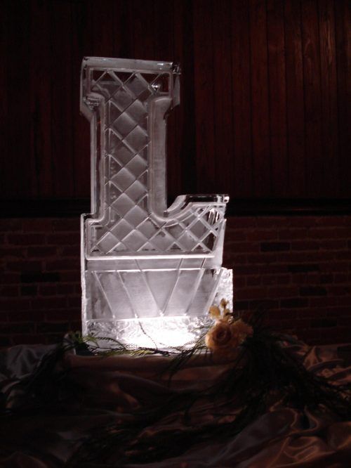 Initials & Numbers Ice Art Sculptures Ice Slicers Lafayette, LA